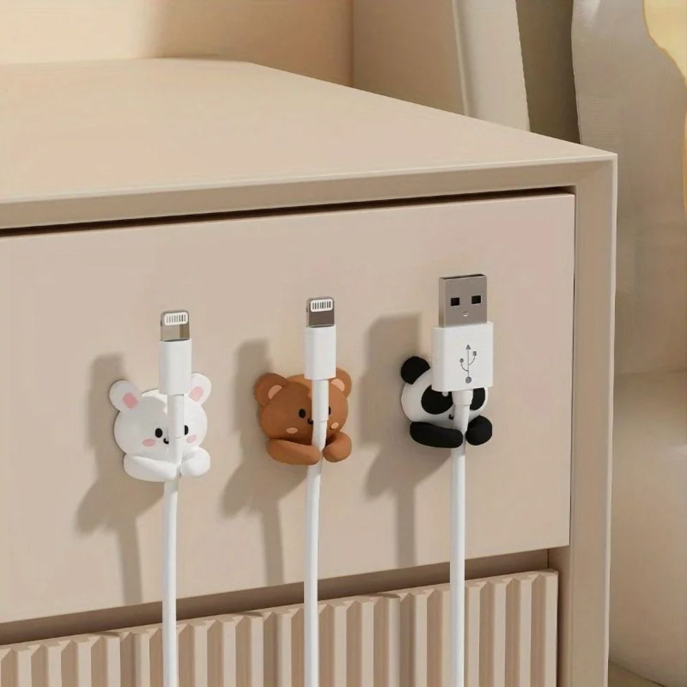 Desk Cable Clip - Strong Adhesive Self-Adhesive Cable Clip Cute
