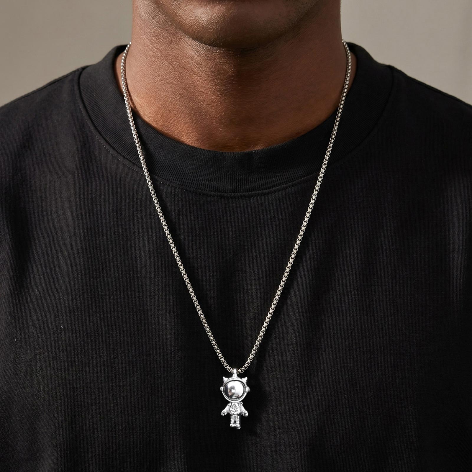 Tech Wear Accessories - Vnox Stainless Steel Spaceman Astronaut Pendant