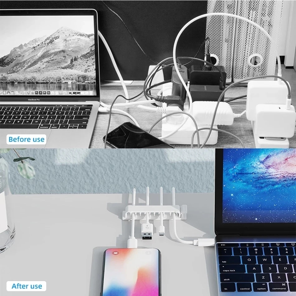 Cable Organizer Self Adhesive  - đánh giá và giá Desk Cable Clip