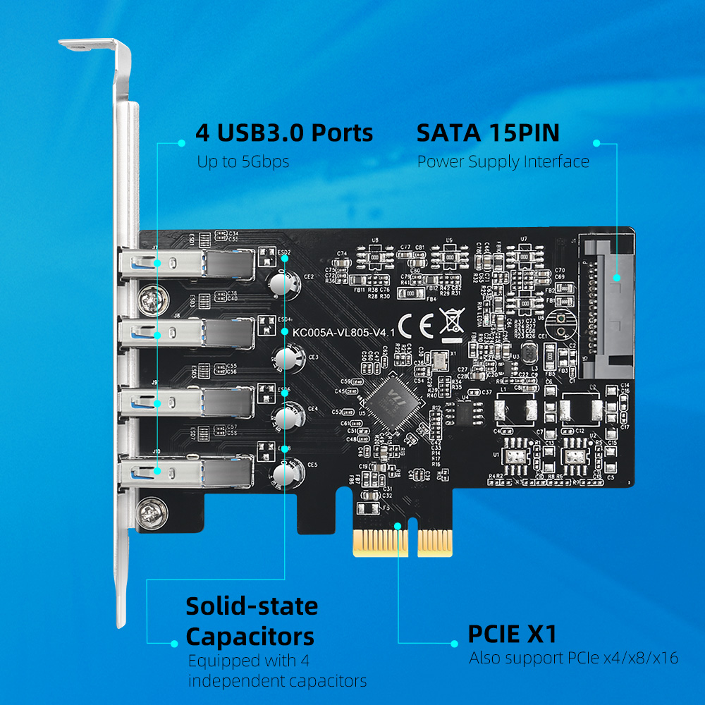 MAIWO USB 3.0 PCI-E Expansion  - đánh giá và giá Usb Hub 7 Port