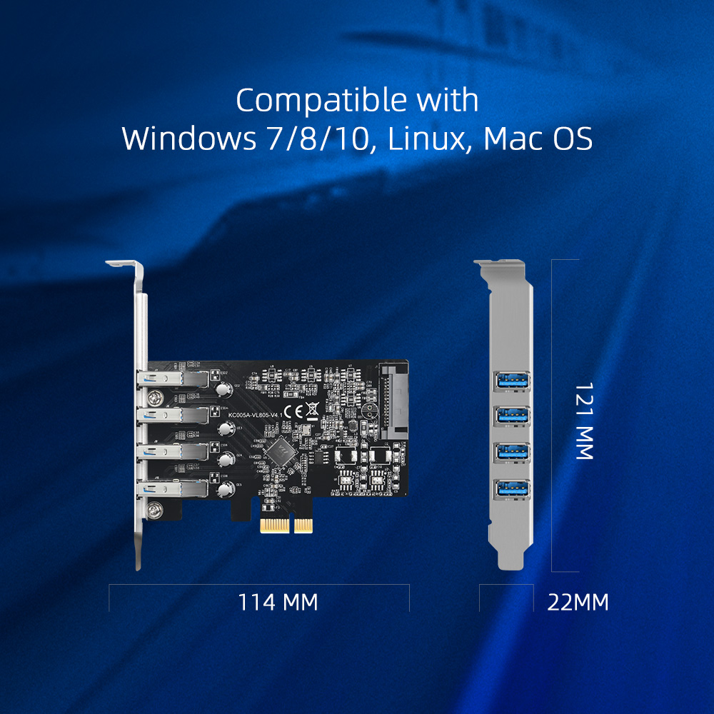 MAIWO USB 3.0 PCI-E Expansion  - đánh giá và giá Usb Hub 7 Port
