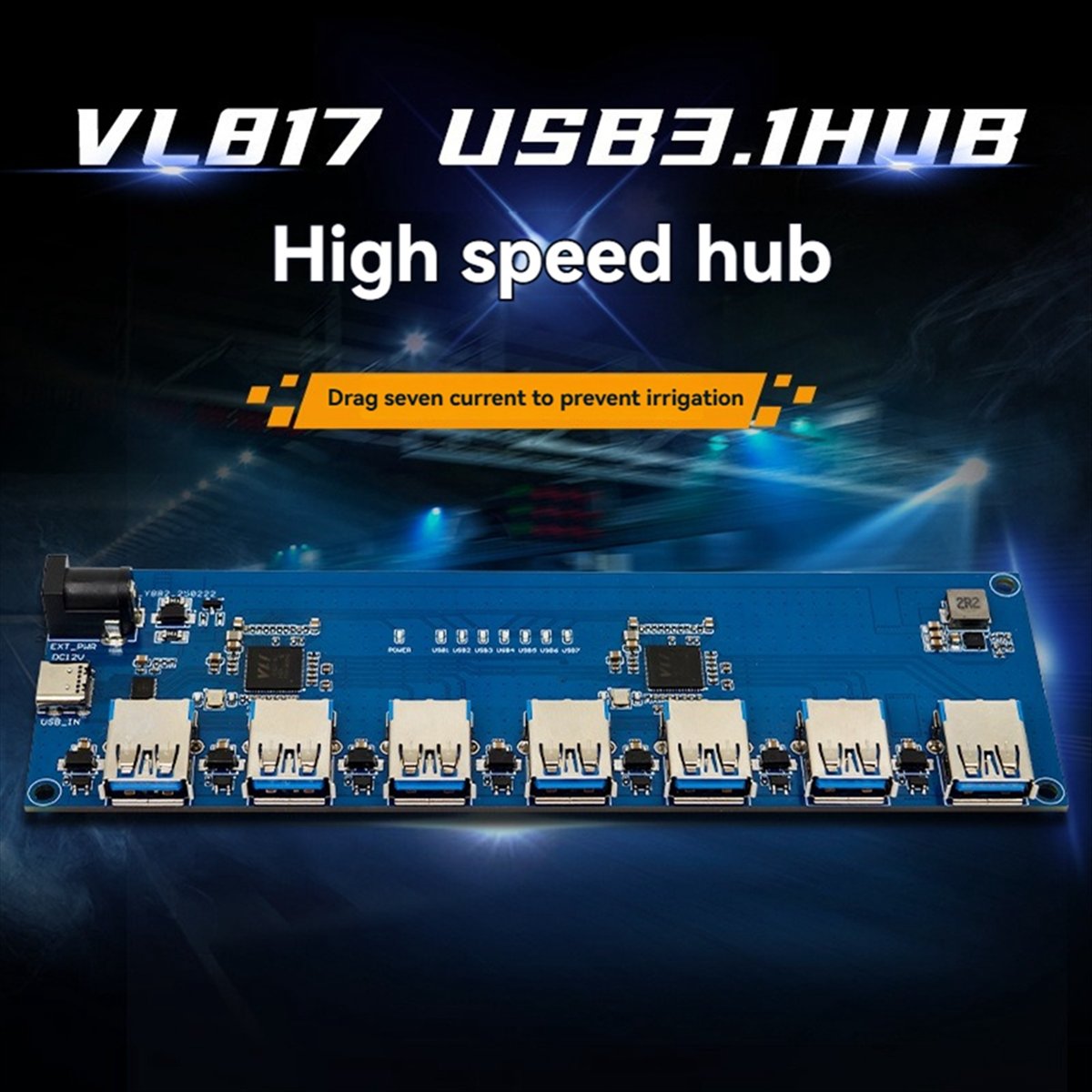 AAAE VL817 USB3.1 HUB Module H - đánh giá và giá Usb Hub 7 Port