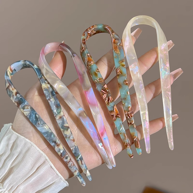 U-Shaped Hair Sticks Acetate A - đánh giá và giá Tech Hair Accessories