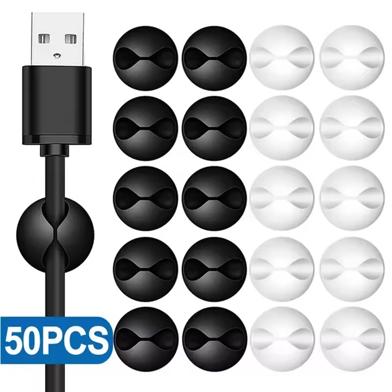 5/50Pcs Desktop Wall Cable Cli - đánh giá và giá Desk Cable Clip