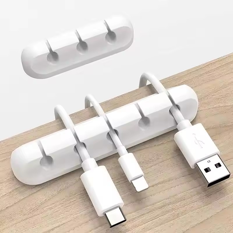 Silicone USB Cable Organizer U - đánh giá và giá Desk Cable Clip